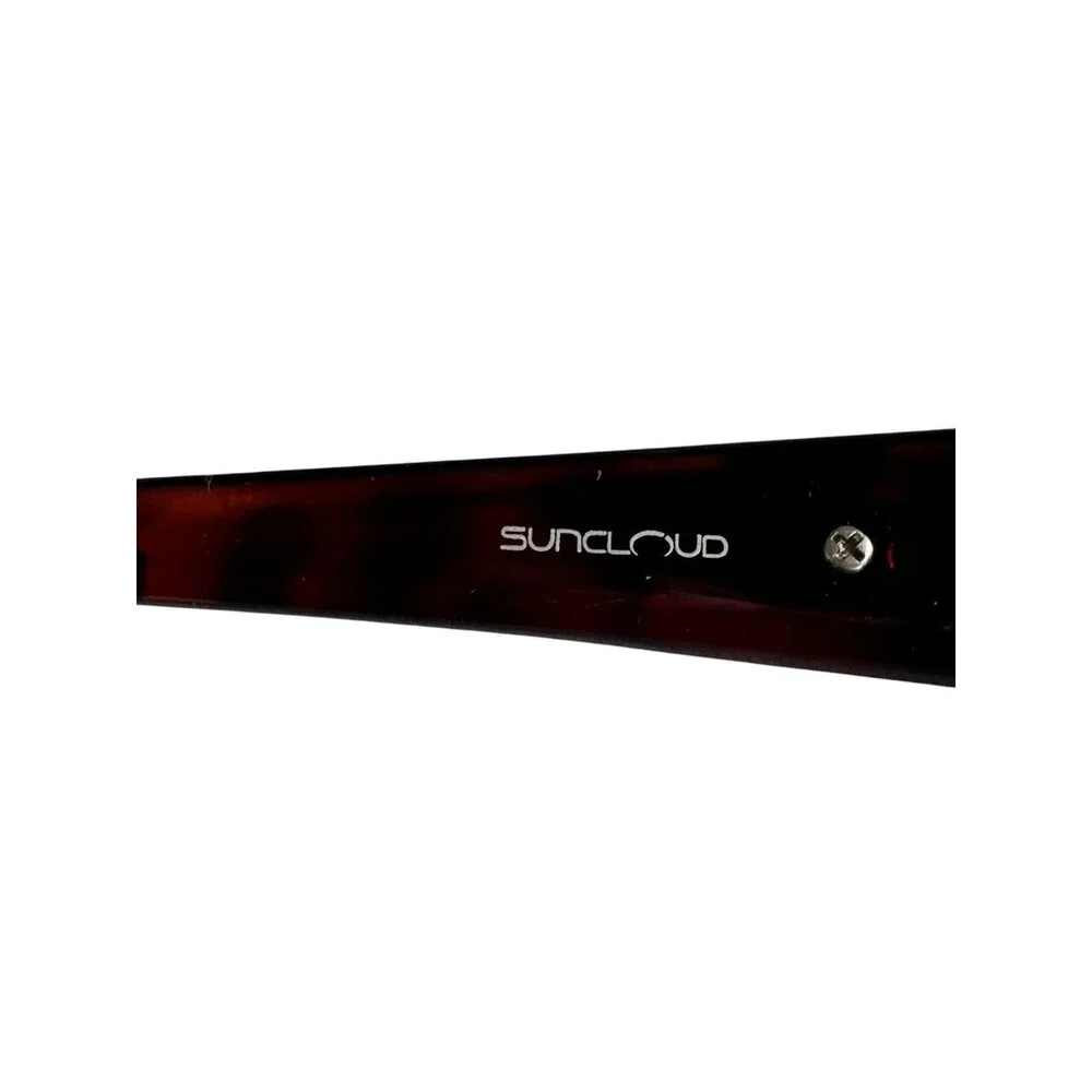 Suncloud Star Polarized Sunglasses Tortoise Frame Brown Lens Wrap Sport Unisex